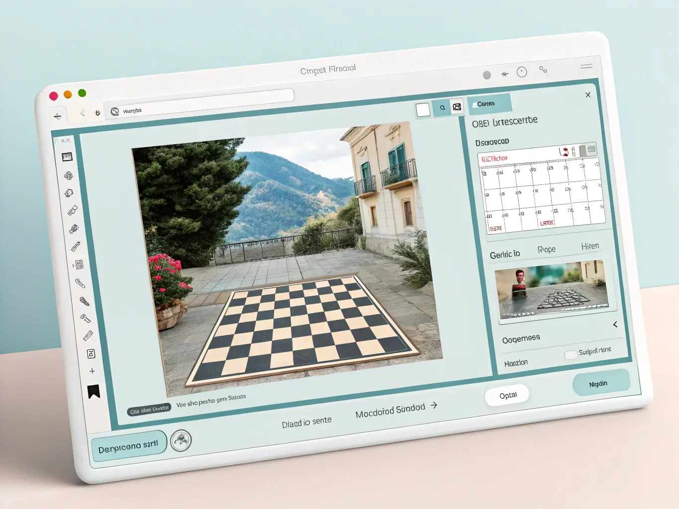 A screenshot of the Yourslabel online design tool interface, highlighting the graphics editing features with options to upload and manipulate images, used in the context of demonstrating the tool's graphics editing capabilities.